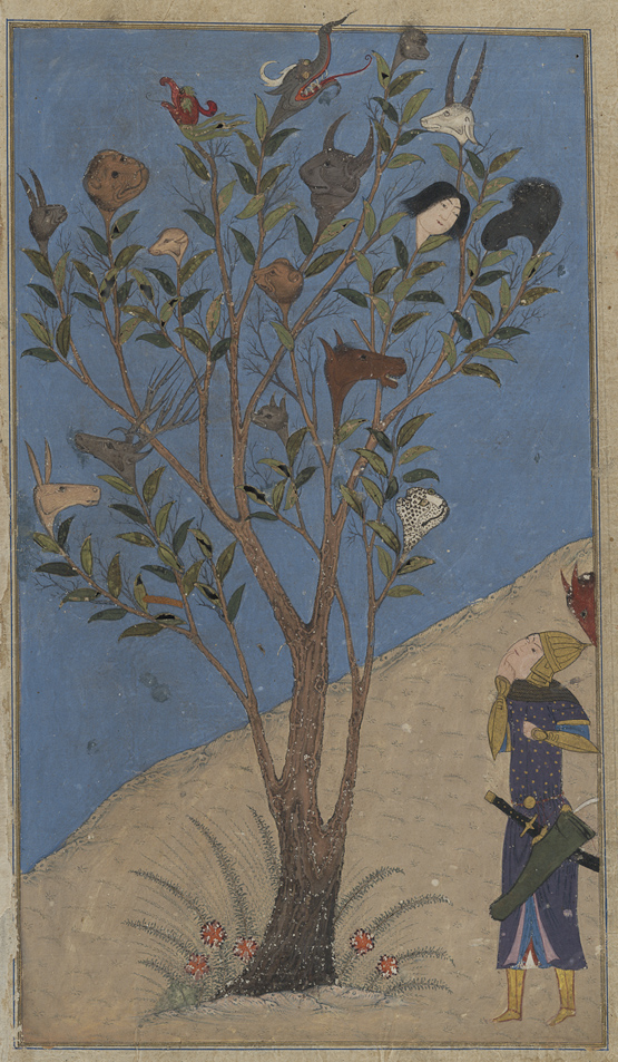 No. 39 Eskandar (Alexander the Great) contemplates the Talking Tree